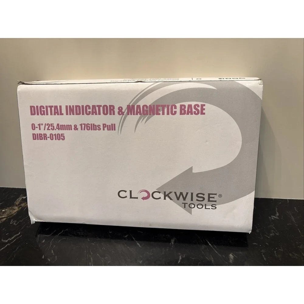 Clockwise Tools DIMR-0105 Dial Indicator Gage Gauge and Magnetic Base
